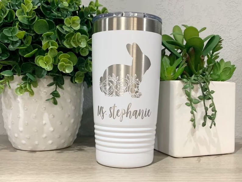 Engraved Rabbit Tumbler