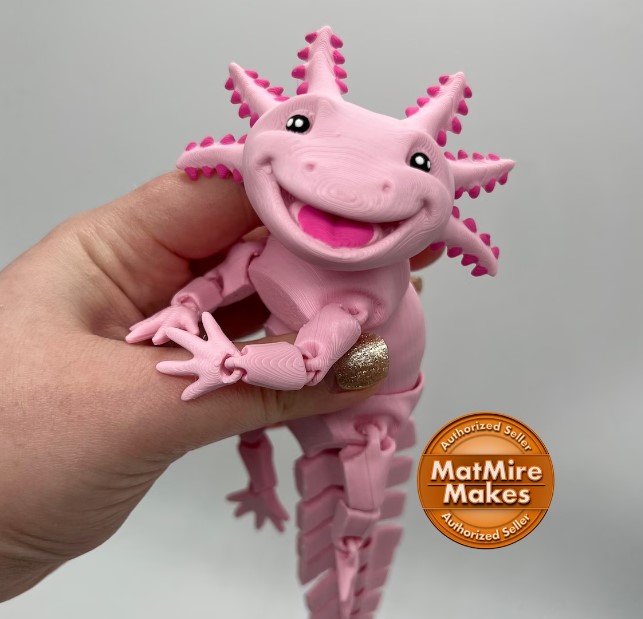 Glass Axolotl Figurine Tiny Axolotl Gifts Miniature Axolotl Decor