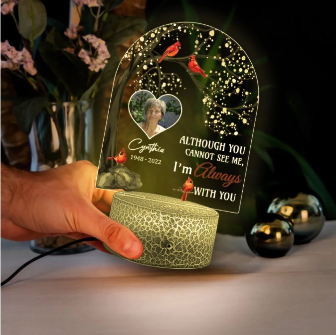 Personalized Memorial LED Light for Loved One 