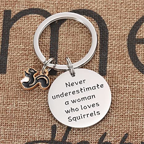 Squirrels Keyring Key Chain