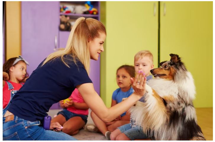 Host a puppy day at a school