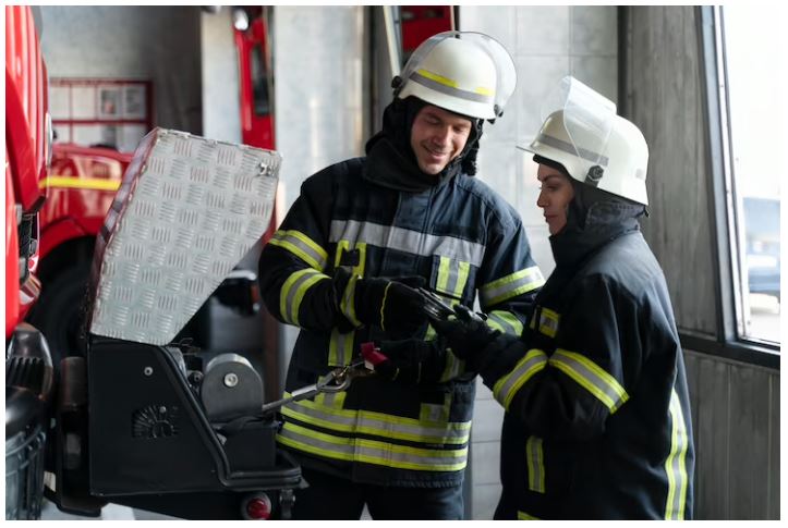 Volunteer at a fire station