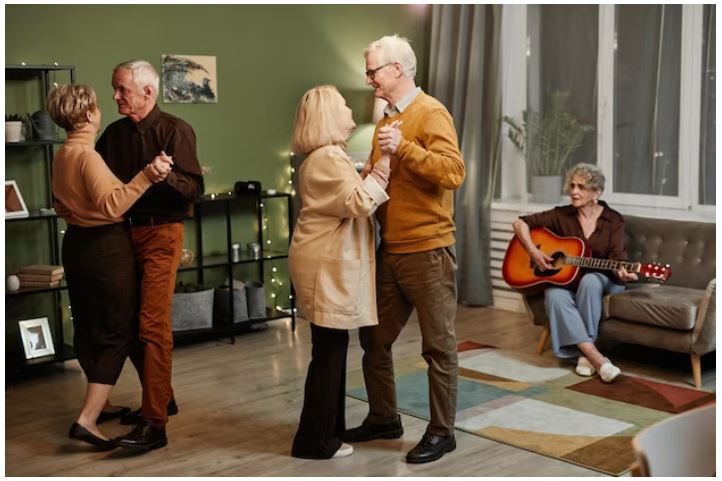 Perform a musical act at a nursing home