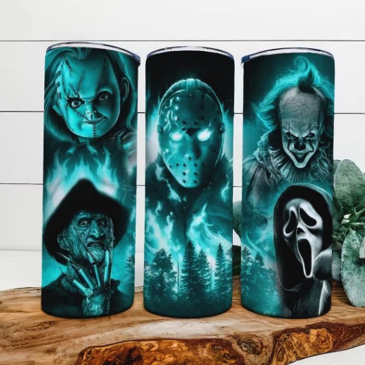 Scary Movies Snowglobe Tumbler