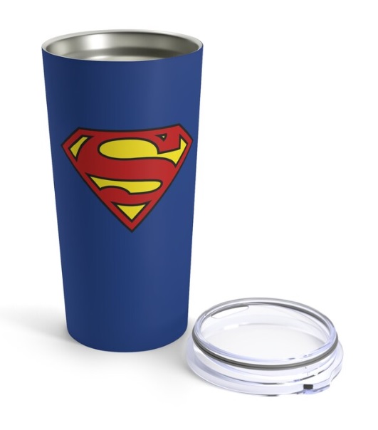 Superman Character and Symbol Stainless Water Bottle