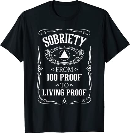 Mens Recovery T-Shirt, Inspiring Sobriety