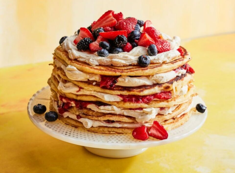 Pancake Cake with Berries