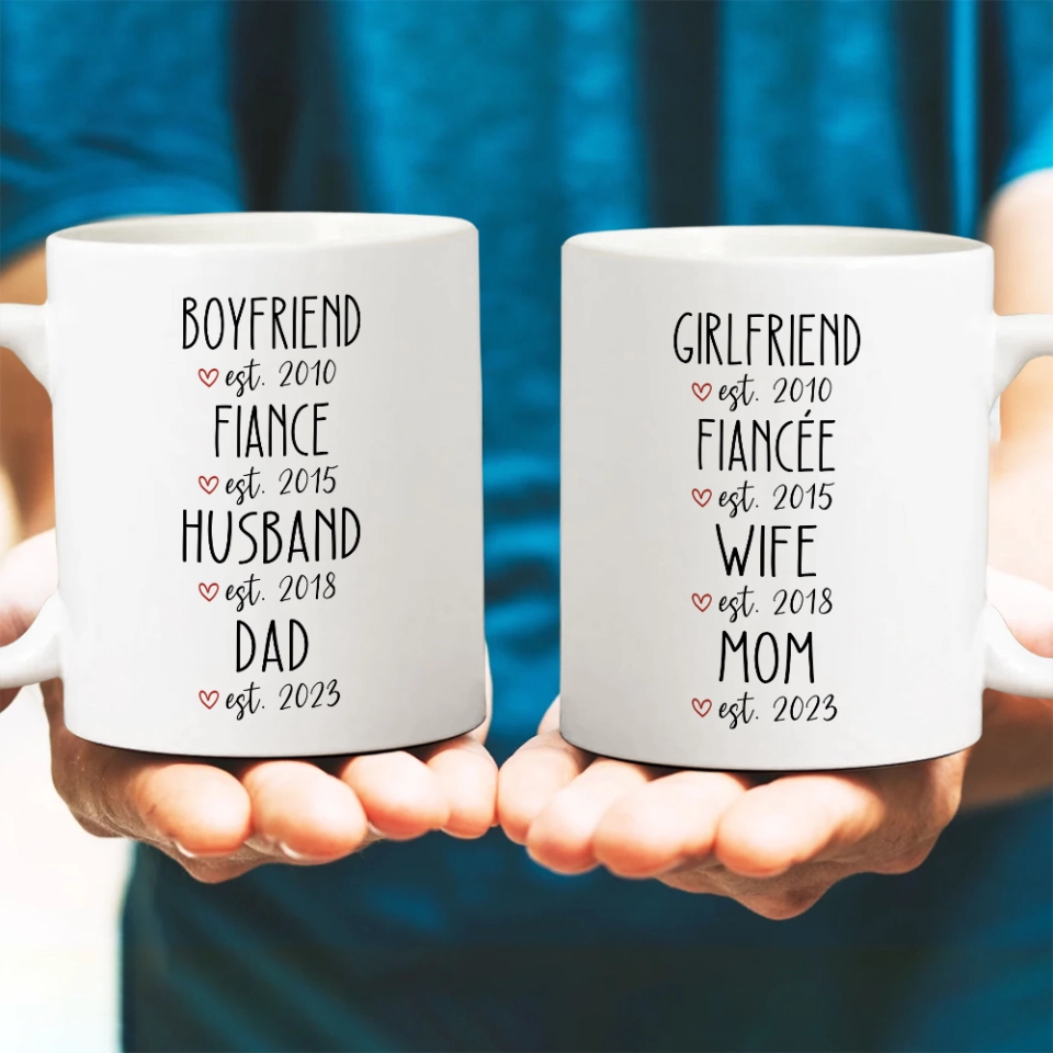 Custom Timeline White Mug