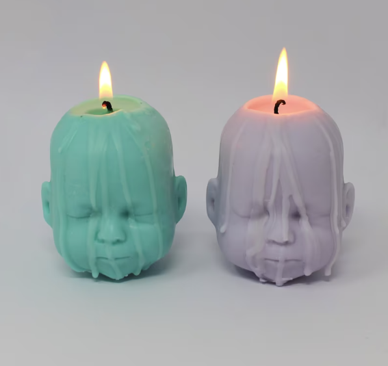 Baby Doll Head Candle