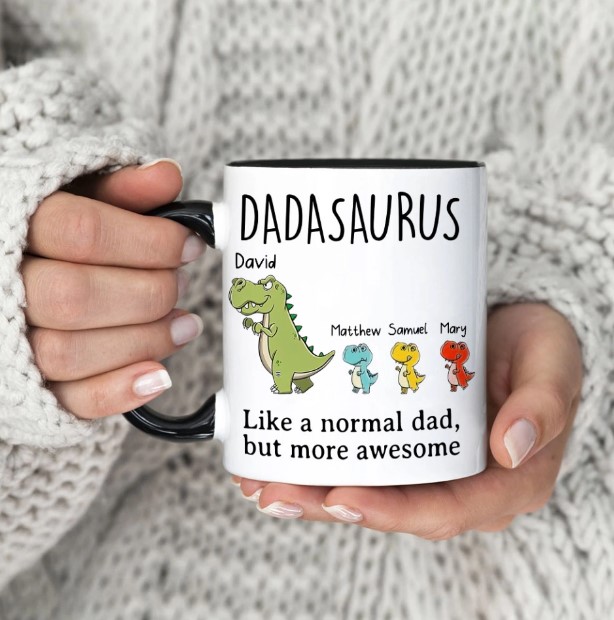 Dadasaurus Mug Dada Gift for Dad Fathers Day Gifts From 