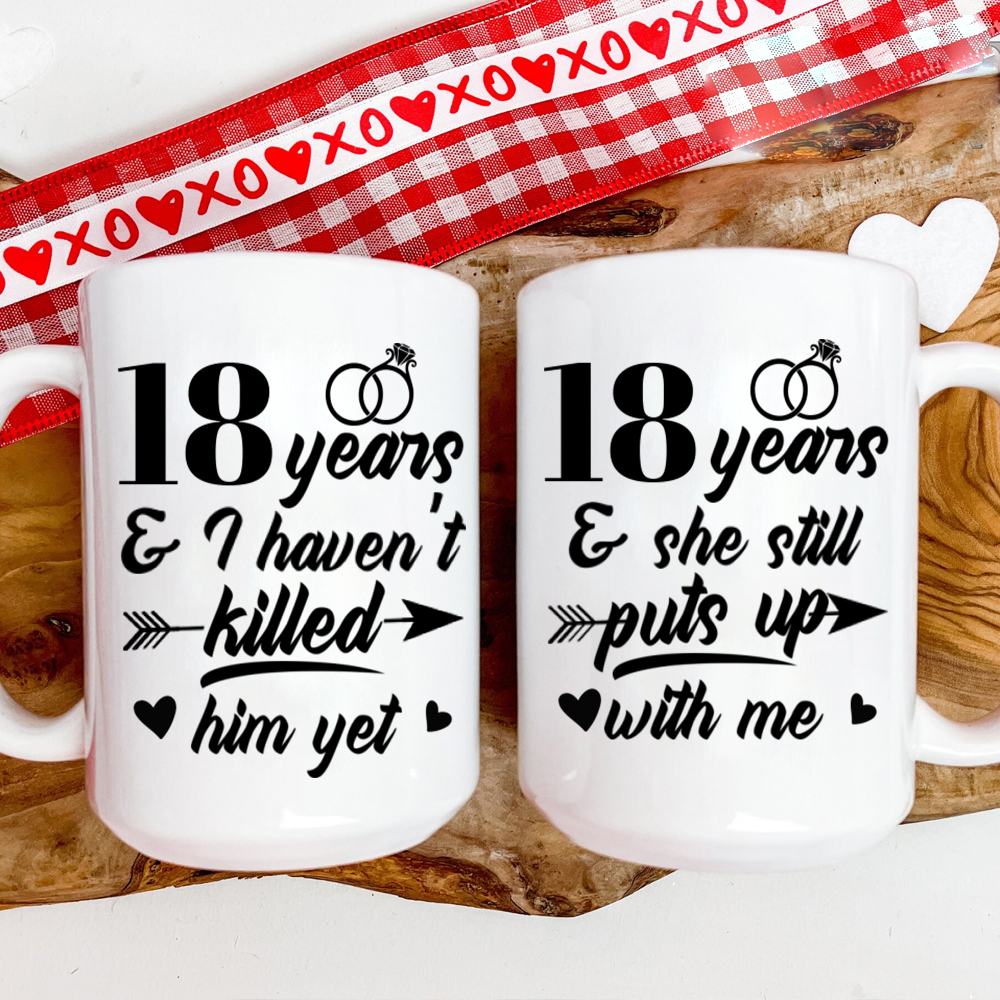 Couple Mug Gift Set (Customised / Personalised Mugs / Gift Sets /  Anniversary / Birthday / Wedding)