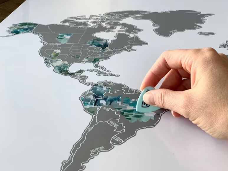 World Freedom Scratch Off Map