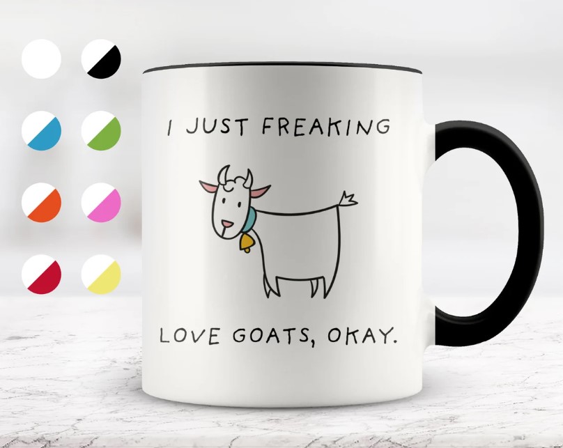Funny Goat Gifts Goat Mom Mug Goat Lovers Crazy Goat Lady I Work Hard So My  Goat