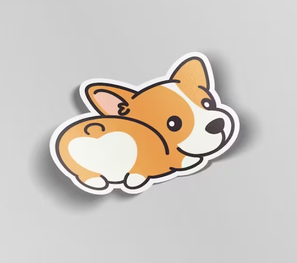 Corgi Butt Sticker
