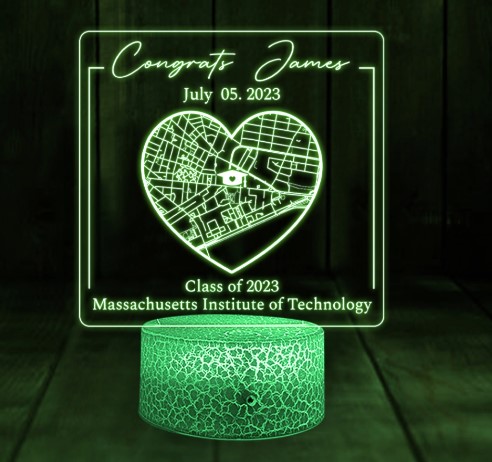 Custom Map 3d Led Light