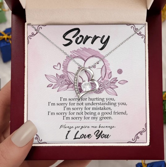 Apology Gift for Her Necklace Knot, Forgiveness Sorry Gift for Wife  Girlfriend | eBay