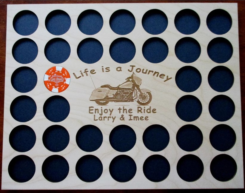 Poker Chip Display Frame Insert