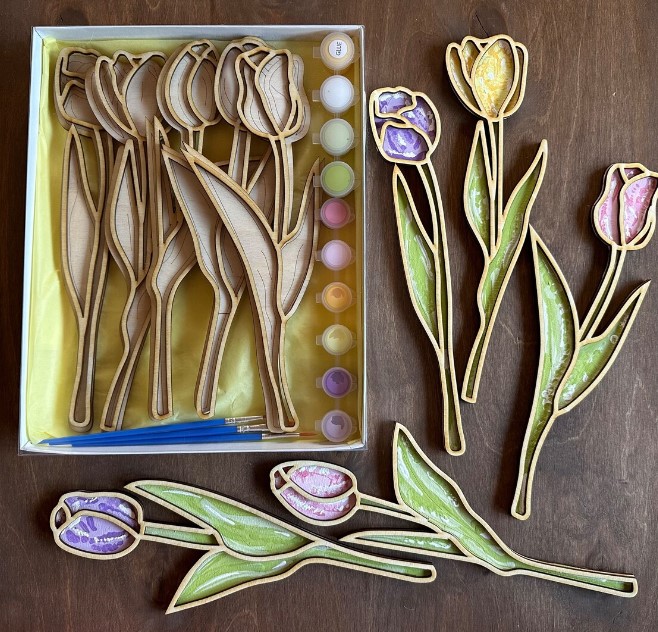 Spring Tulip Decor Gift Craft Painting Kit