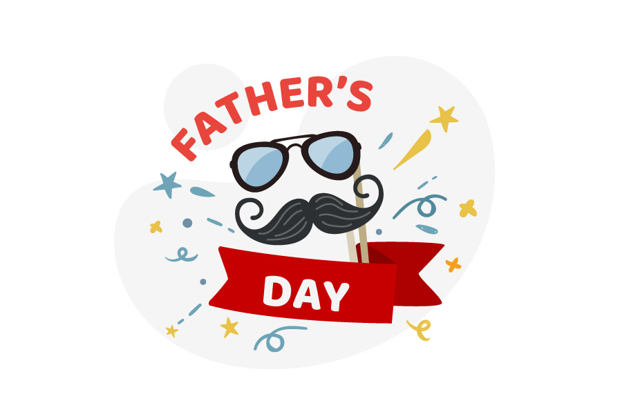 Mustache Pun Funny Father's Day Card