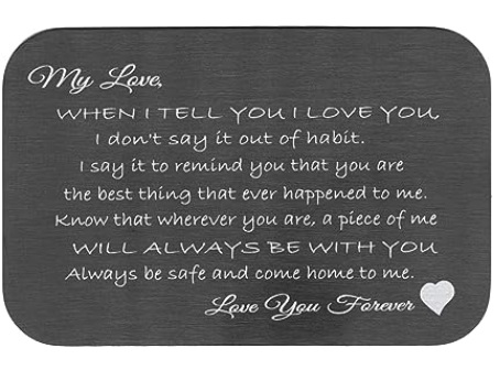 Personalized Photo Text Engraved Metal Mini Wallet