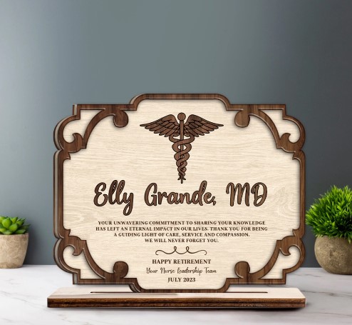 Doctor Appreciation Gifts a Truly Great Doctor is Hard to Find Desk Decor  Best Doctor Ever Acrylic Desk Plaque Sign with Wood Stand Home Office Desk