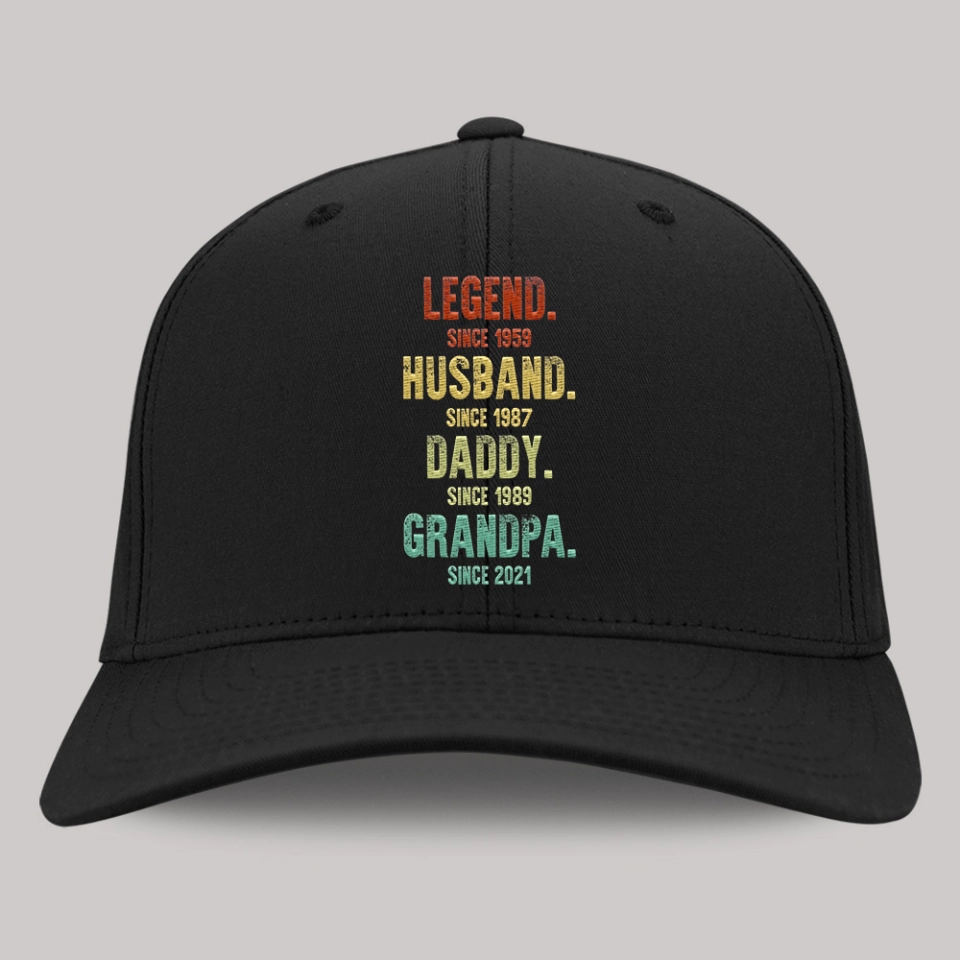 Custom Year Embroidered Twill Cap