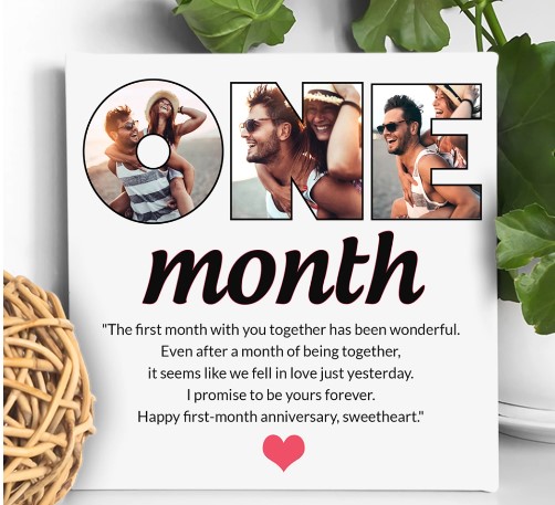 Happy 1-month Anniversary | Cute relationship gifts, Iron anniversary gifts,  6 month anniversary