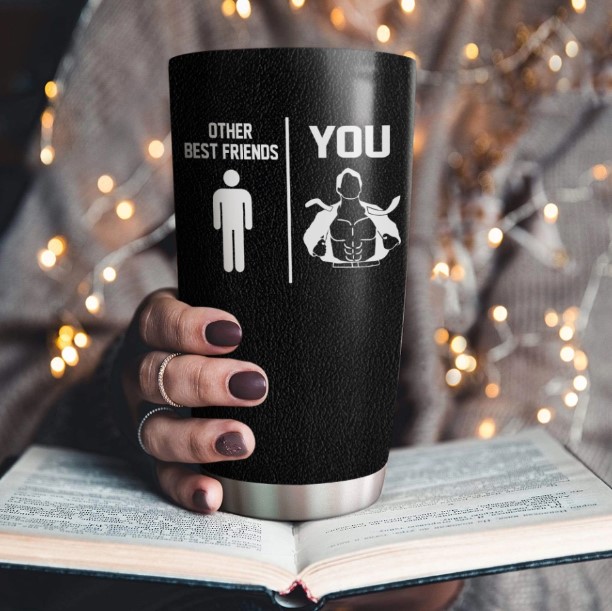 Friend Gift for Men: Best Friend Ever! Large Insulated Tumbler