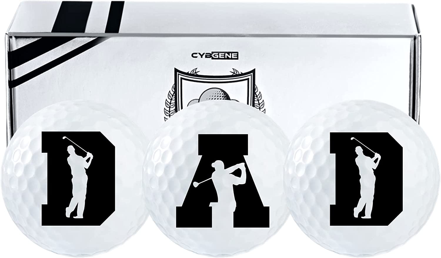 CybGene Funny Golf Gifts Set for Men & Women, Golf Balls Set for