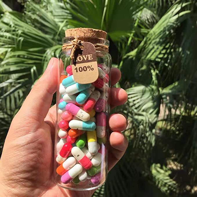 Notes Glass Bottle