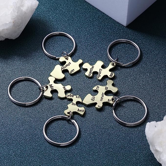 Matching Puzzle Keychain