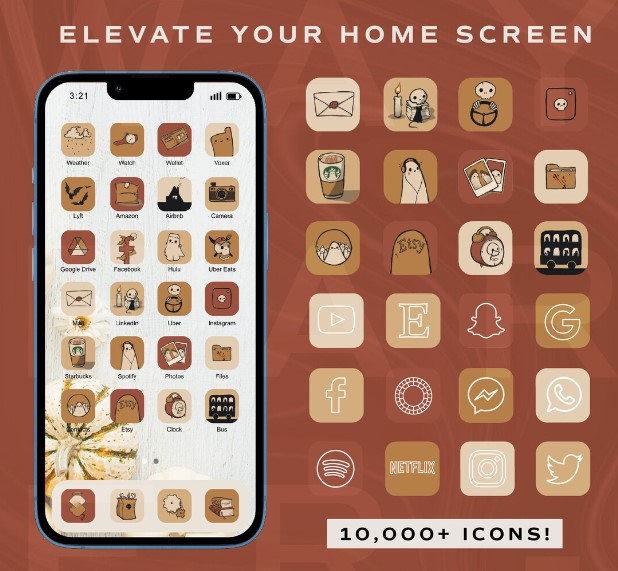 icons :) in 2023  Book icons, Wallpaper iphone cute, Cute brown cat  aesthetic