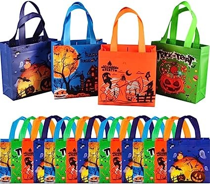 Spellbinding Halloween Personalized Canvas Tote Bag, Trick Or