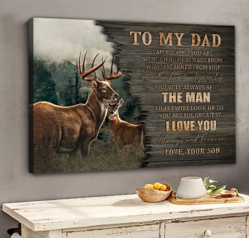 Deer Hunting Gift For Dad From Son Tumbler To My Dad 