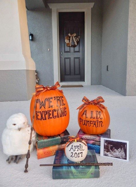 halloween pregnancy announcement