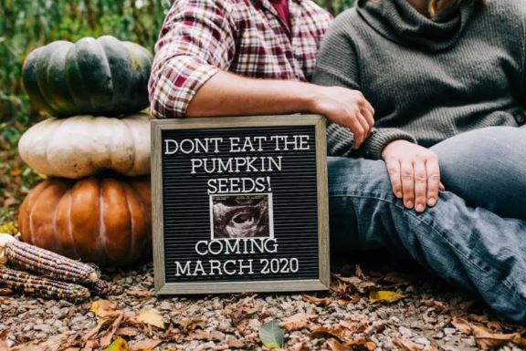 halloween pregnancy announcement