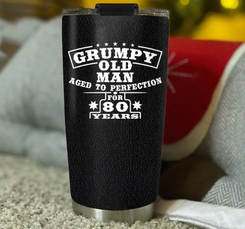 Grumpy Old Man Aged To Perfection Personalized Tumbler