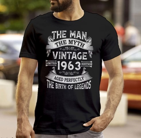 Men's Vintage 1960 60th Birthday T-Shirt Classic Sixty Shirt Gift Idea