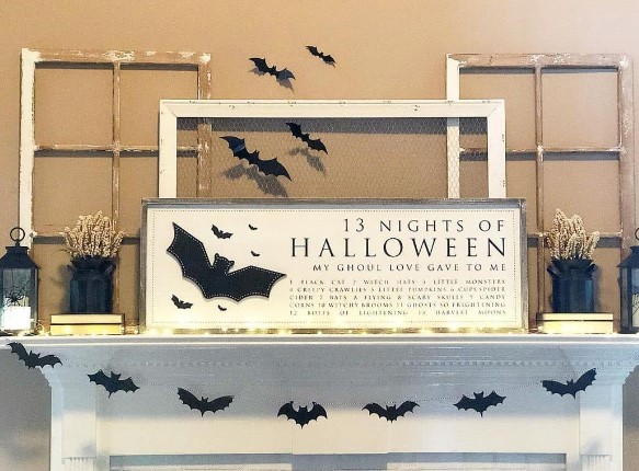 Halloween Mantel Decor