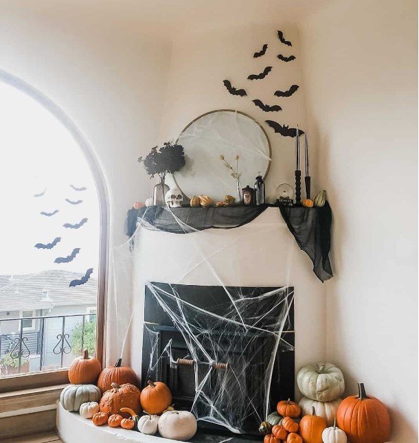 25 Unique Halloween Mantel Decor Ideas to Haunt Your Home in 2023 ...