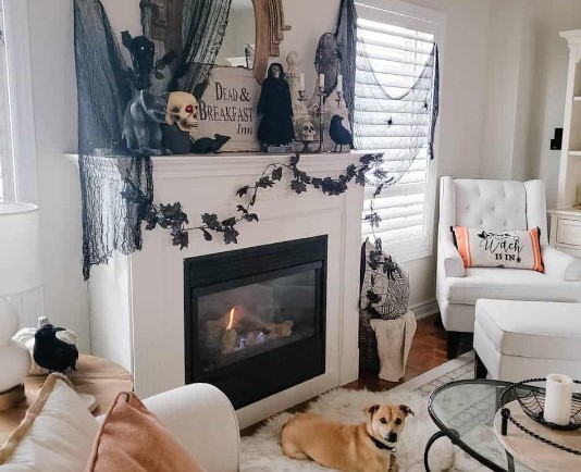 Halloween Mantel Decor