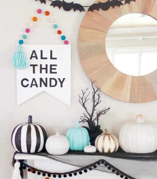 Halloween Mantel Decor