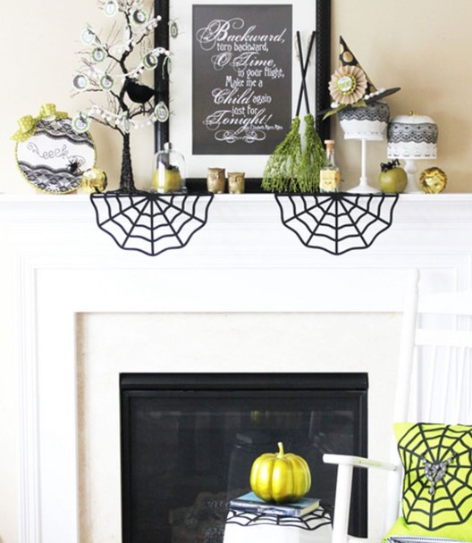 Halloween Mantel Decor