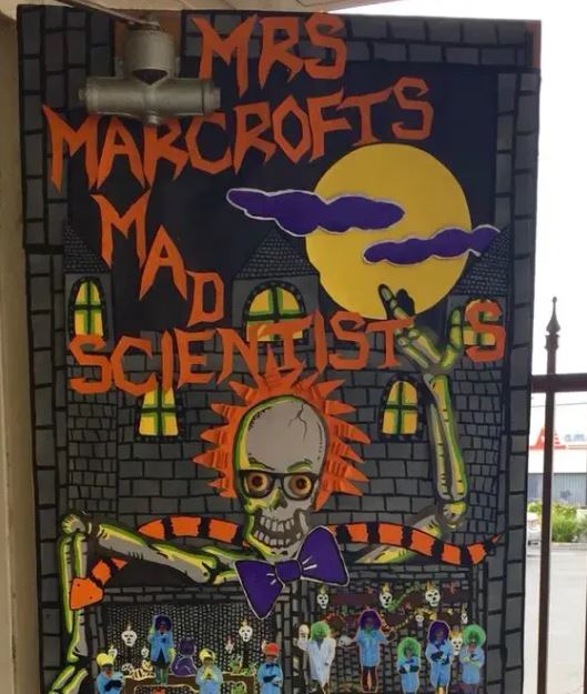 Classroom Door Halloween Decorations