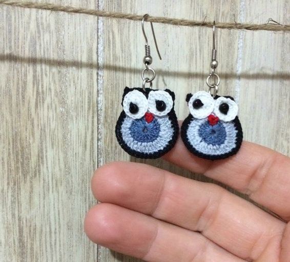 Owl Crochet Earrings