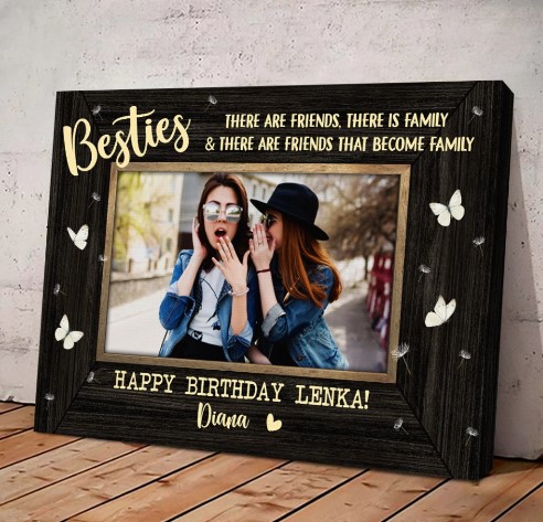 9 Best Friends Print Personalized Gifts for Her Friend Poster 