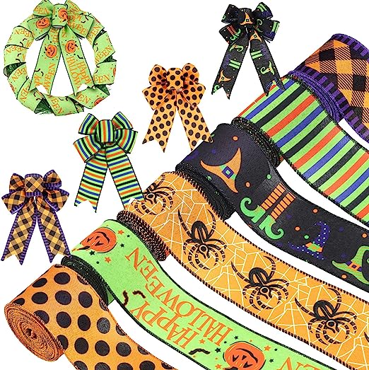 Halloween Ribbon Lot. Assorted ribbon, assorted sizes. All new.