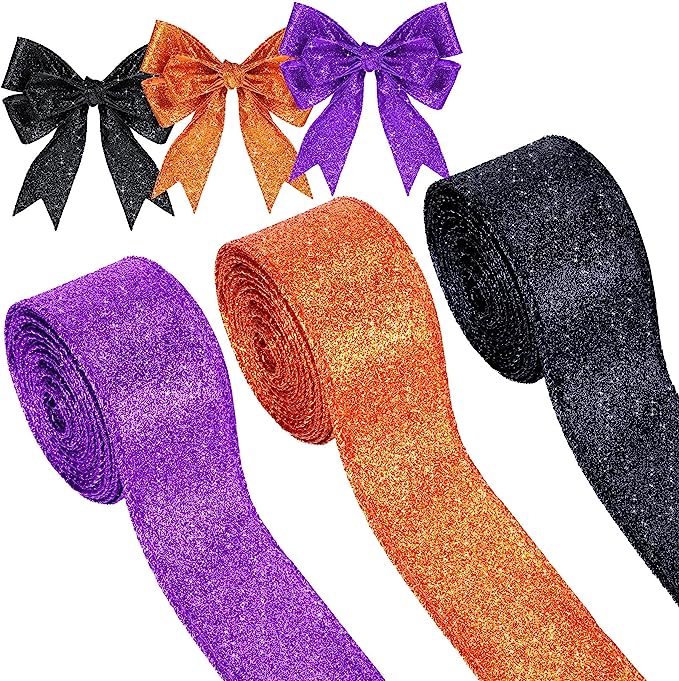 Graduation Glitter Wired Ribbon