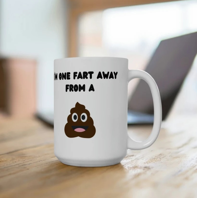 Funny Coffee Mugs, Poop Mug, Funny Coffee Mug for Men, Funny Mug for Women,  Funny Mug, Gag Gift Mugs, Fun Mugs, Funny Coffee Mug for Friend 