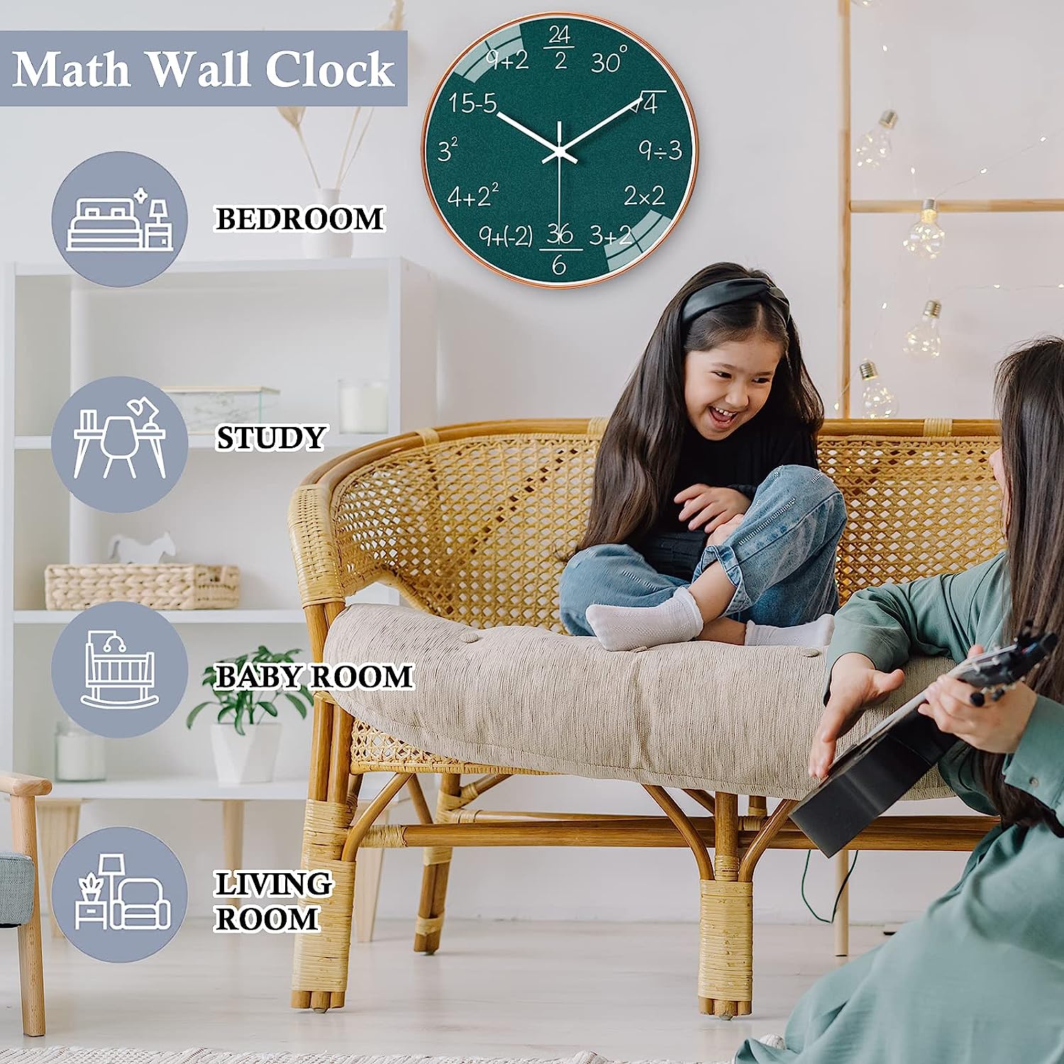 Math Wall Clock